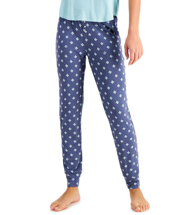 Alfani Womens Ultra-Soft Knit Jogger Pajama Pants,Medium