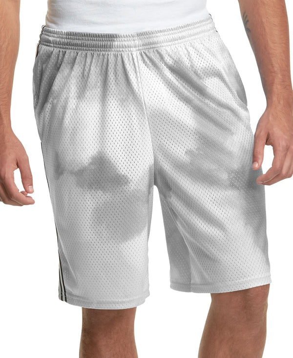 Champion Mens Cloud Dye Lacrosse 9 Shorts,White,Large
