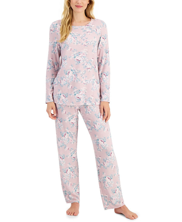 allbrand365 designer Charter Club Womens Printed Hacci Pajama Set,Medium