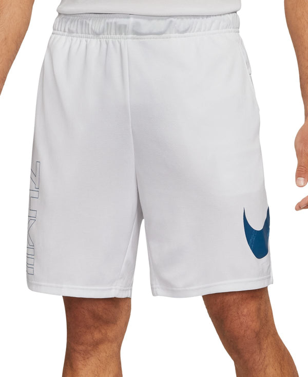 Nike Mens Dri-fit Sport Clash Training Shorts,White,X-Large
