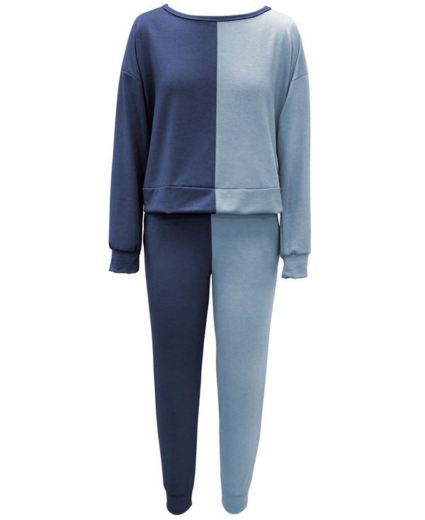 Jenni by Jennifer Moore Womens Colorblocked Loungewear Set,XX-Large