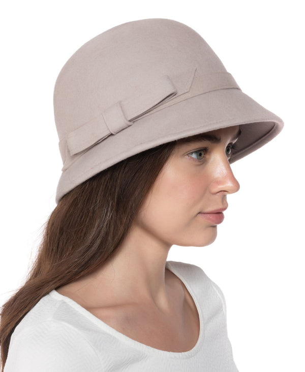 allbrand365 designer INC International Concepts Womens Wool Bow Cloche Hat,One Size