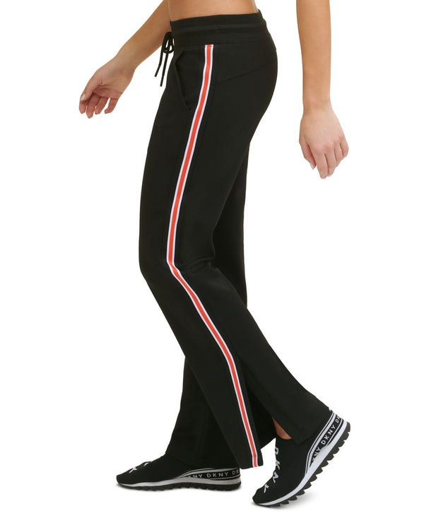 DKNY Womens Stripe Knit Track Pants