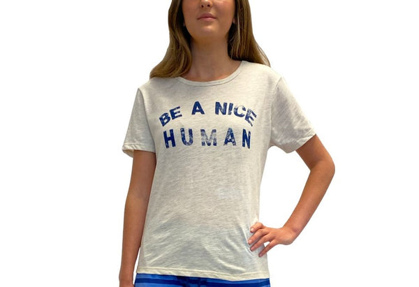 SUBURBAN RIOT Womens Nice Human T-Shirt,Oatmeal,Small