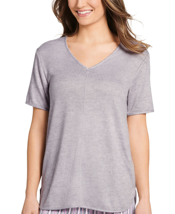 Jockey Womens Luxe Lounge Short Sleeve Sleepwear T-Shirt,Large