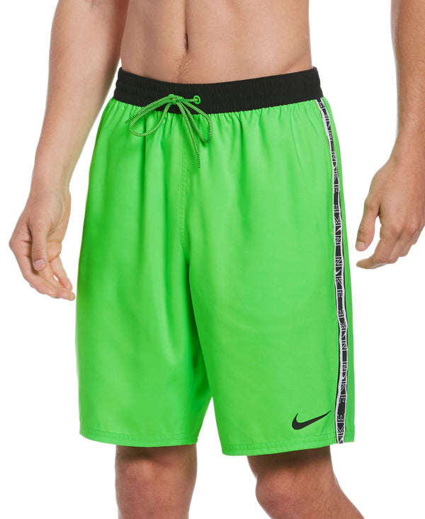 Nike Mens Digi Swoosh Racer 9 Volley Shorts,Green Strike,Small