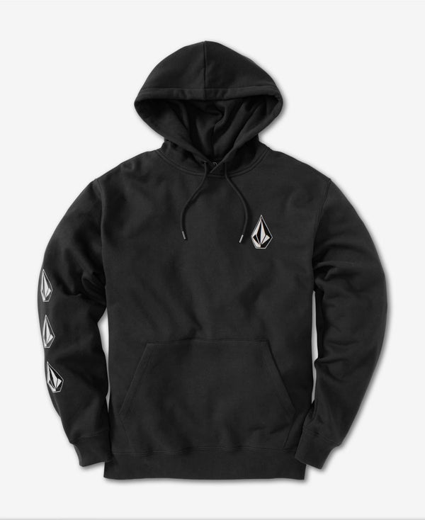 Volcom Mens Iconic Stone Pullover Hoodie,Black,X-Large