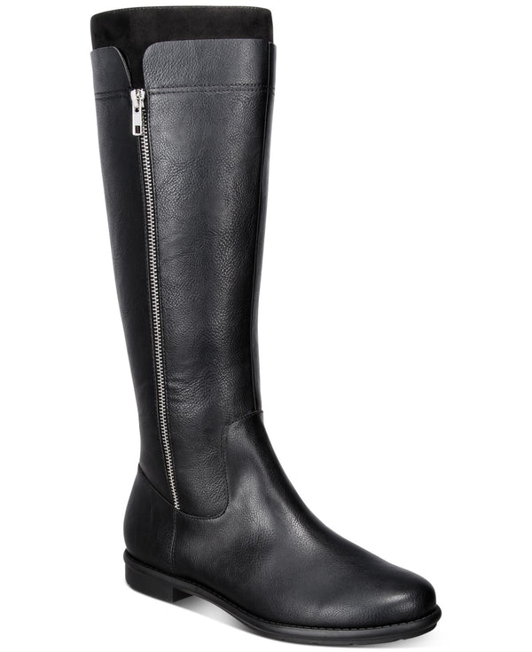 Style & Co Womens Olliee Zip Riding Boots,8 M
