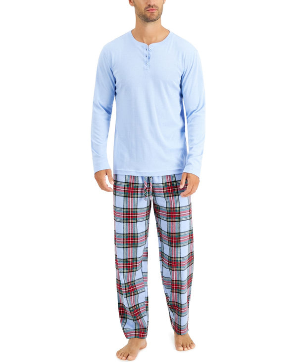 Family Pajamas Mens Mix It Tartan Pajama Top
