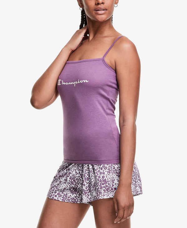 Champion Womens Cami & Shorts Lounge Pajama Set,Small