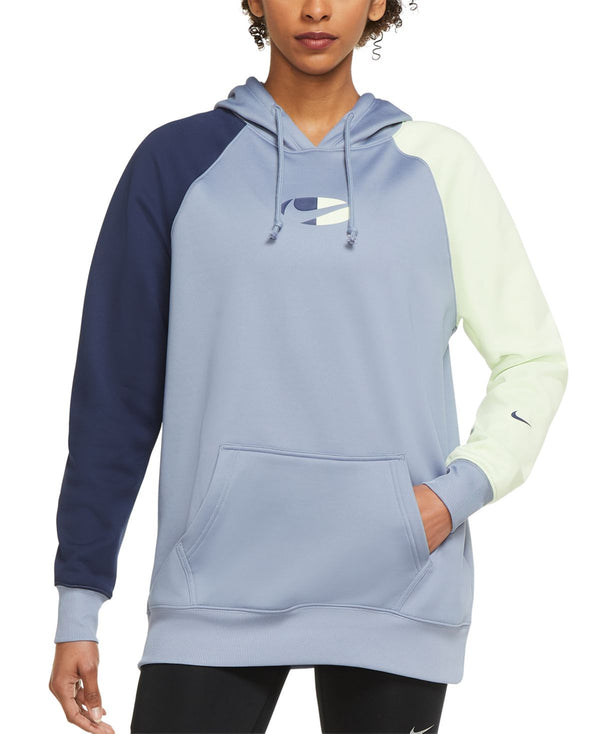 Nike Womens Therma fit Plus Size Fleece Color Block Training Hoodie,3X