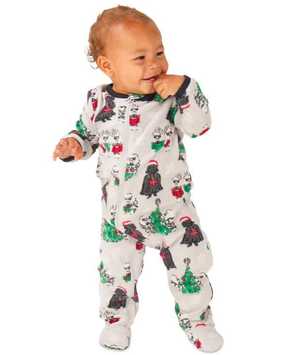 Munki Munki Matching Baby 1 Piece Star Wars Holiday Traditions Footie Pajama