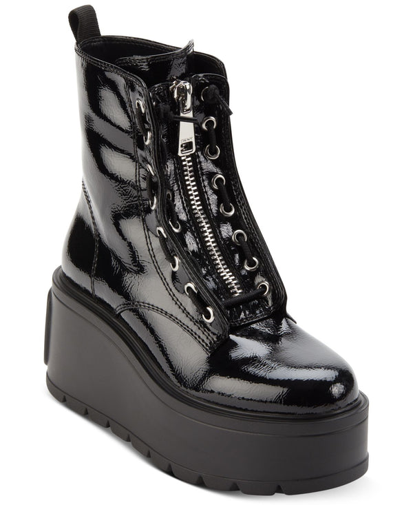 Like New DKNY Womens Harli Platform Booties,Black,6.5M