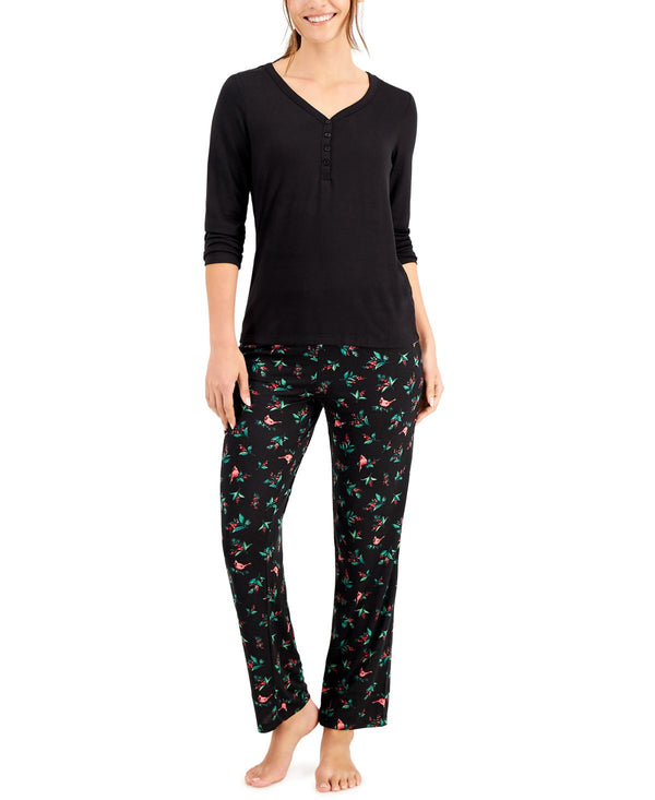 allbrand365 designer Charter Club Womens Soft Knit Pajama Set,Large