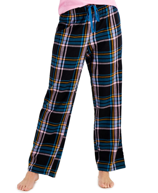 Jenni Womens Cotton Woven Plaid Pajama Pants,Plaid,Medium