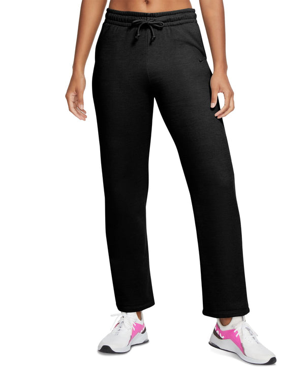 Nike Womens Therma Training Full Length Pants Black Heathered Medium