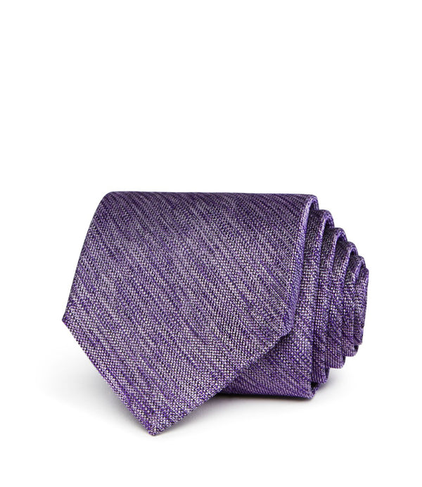 allbrand365 Melange Textured Silk Solid Classic Tie