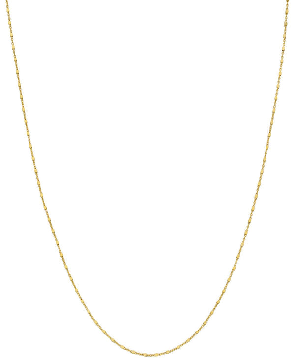 Giani Bernini 20Inch Square Bead Fancy Link Chain Necklace 1.25mm in 18k Gold Plated Sterling Silver Womens
