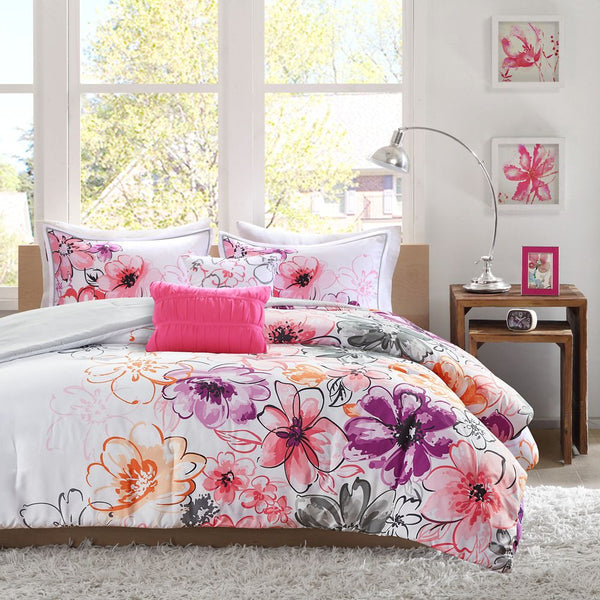 Olivia Reversible Full/Queen Comforter Set