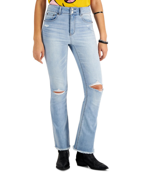 Vanilla Star Juniors Ripped High-Rise Jeans,5