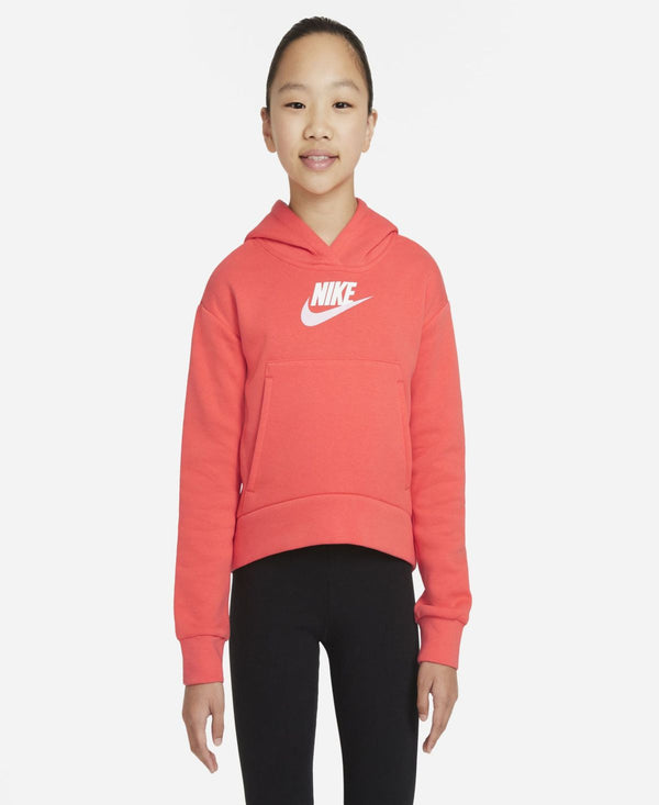 Nike Big Girls Extended Size Sportswear Club Hoodie,XX-Large