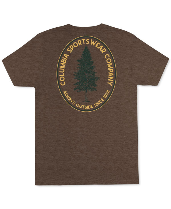 Columbia Mens Pine Graphic T-Shirt,Major Heather,XX-Large