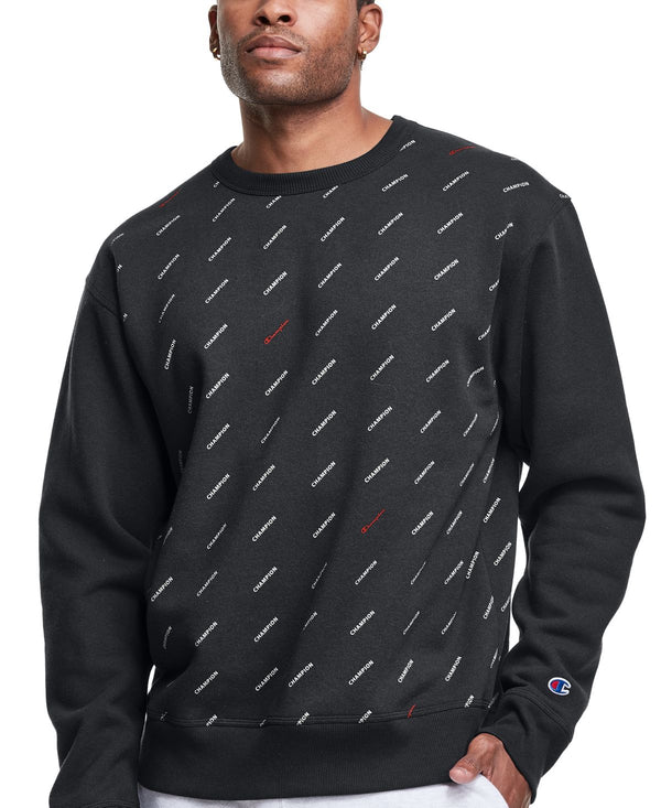 Champion Mens Logo-Print Fleece Sweatshirt,XX-Large