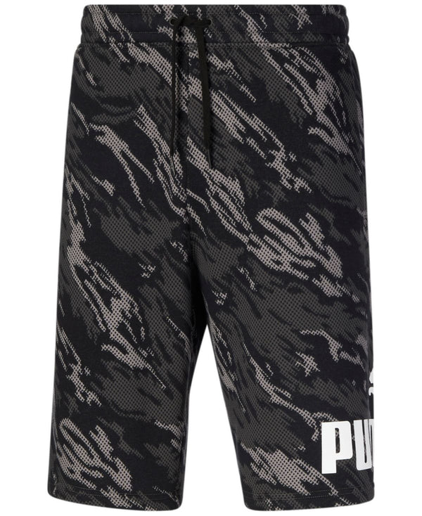 PUMA Mens Camo Logo Fleece 10 Shorts,Medium