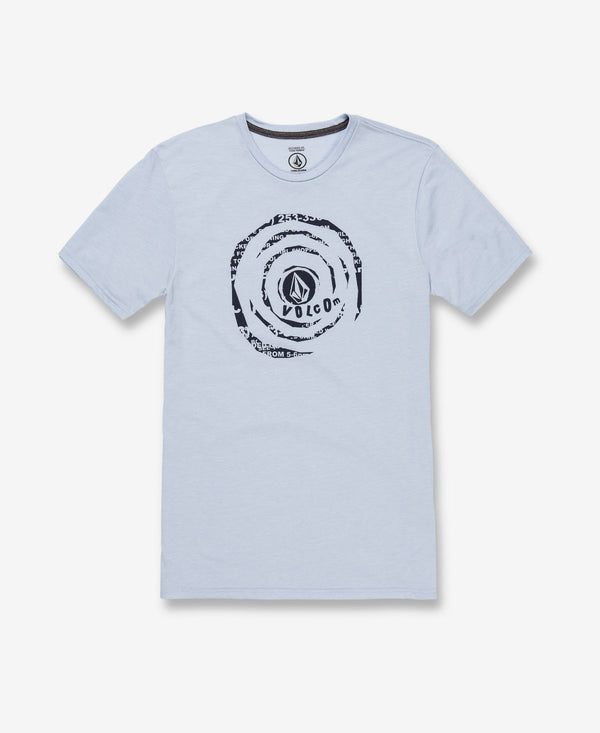 Volcom Mens Shred Stone Graphic T-Shirt,Blue Heather,Medium