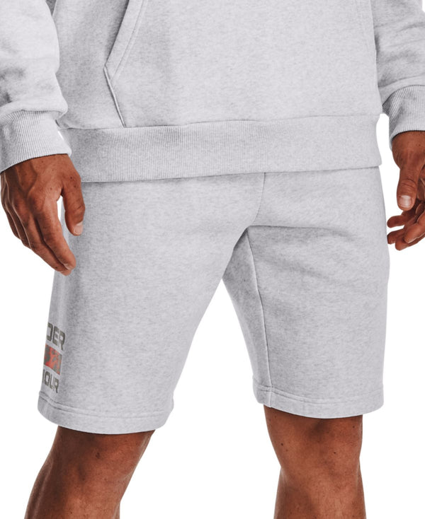 Under Armour Mens Rival Signature Shorts,Halo Gray Light Heather,Small