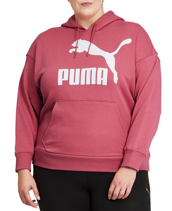 PUMA Womens Classics Logo Hoodie Mauvewood 3X
