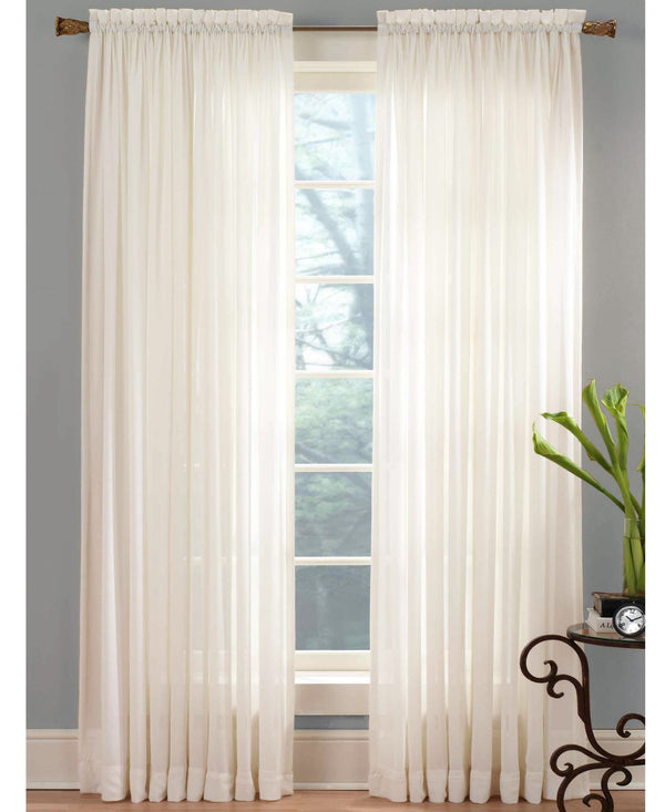Miller Curtains Sheer Angelica Voile Curtain Panel