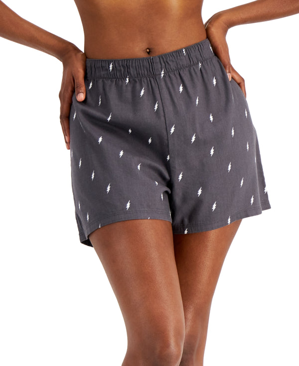 Jenni Womens Woven Boxer Pajama Shorts,Medium