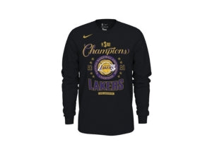 Nike Mens Los Angeles Lakers 2020 NBA Finals Champions Locker Room T-Shirt