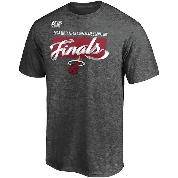 Men's Fanatics Branded Heather Miami Heat 2020 Eastern Conference Champions Locker Room T-Shirt