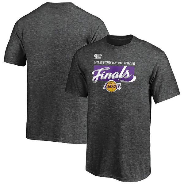 Youth Fanatics Branded Heather Gray Los Angeles Lakers 2020 Western Conference Champions - Locker Room T-Shirt