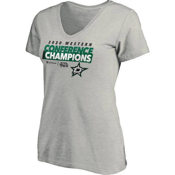 Dallas Stars Womens 2020 NHL Conference Champs Locker Room Short Sleeve T-Shirt