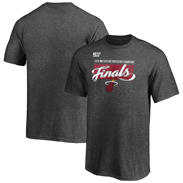 Youth Fanatics Branded Heather Charcoal Miami Heat 2020 Eastern Conference Champions Locker Room T-Shirt