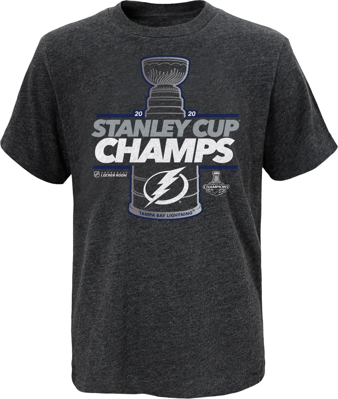 Authentic Nhl Apparel Youth Tampa Bay Lightning Stanley Cup Champs Locker Room T-Shirt