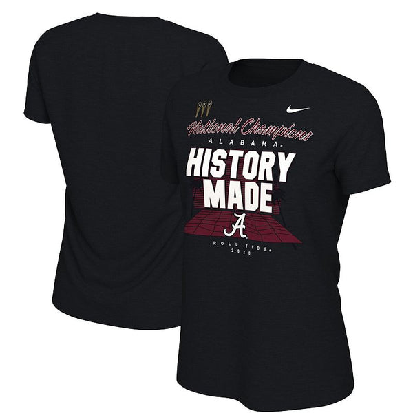 Women's Nike Black Alabama Crimson Tide College Football Playoff 2020 National Champions Locker Room T-Shirt