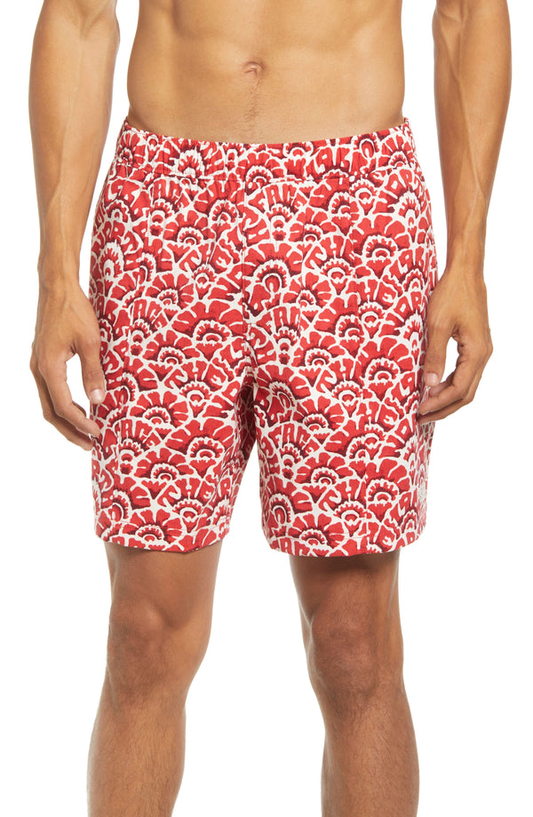The North Face Mens Class V Floral Swim Trunks Rococco Red Ashbury Floral Print X-Large