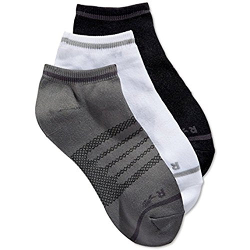 Ideology Womens No-Show Solid Low-Cut Socks Black/White/Grey Sizes 9-11