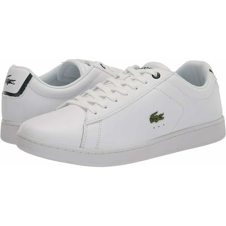 Like New Lacoste Mens Carnaby Leather Lace Up Sneakers,White,11.5M