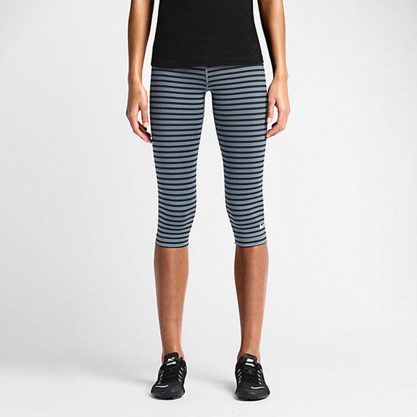 Nike Womens Pro Classic Stripe Training Capri Leggings