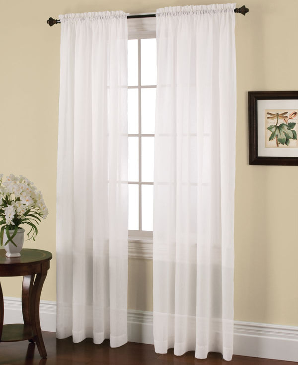 Miller Curtains Solunar Crushed Voile Insulating Sheer Curtain Panel