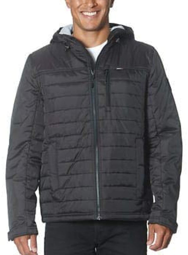 Gerry Mens Insulated Hooded Quilted Puffer Jacket