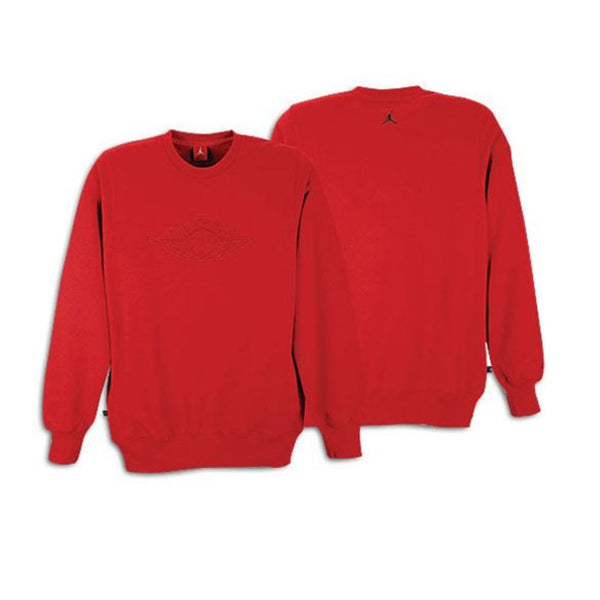 Jordan Mens Embroidered Logo Sweatshirt,Red,XX-Large
