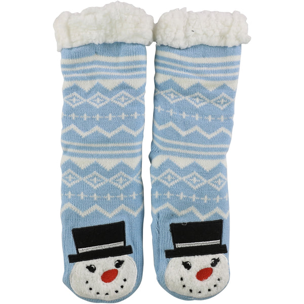 allbrand365 designer brand Womens Snowman Slipper Socks