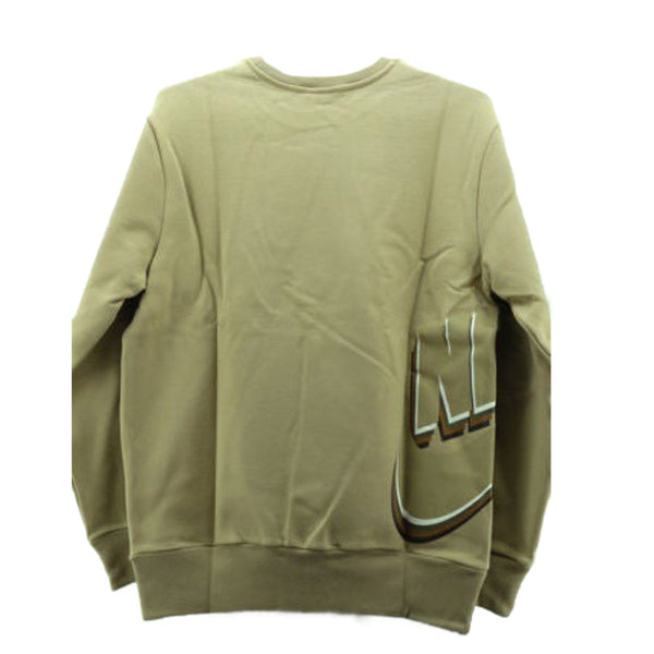 Nike Mens Air Crewneck Sweatshirt,Khaki/Brown,X-Large