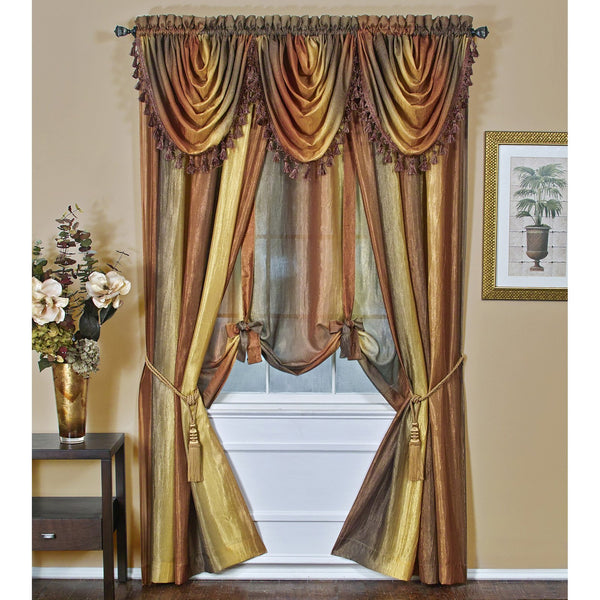 Achim Home Furnishings Ombre Waterfall Valance